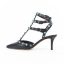 Rockstud Rolling Turquoise Stone Heels 8 US 38 EU