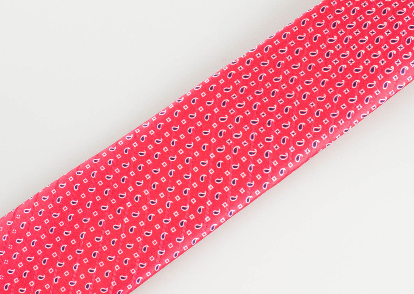 Battisti Napoli Paisley Pattern Neck Tie - Red