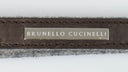 Brown Leather Cashmere Lined Wristlet Key Ring