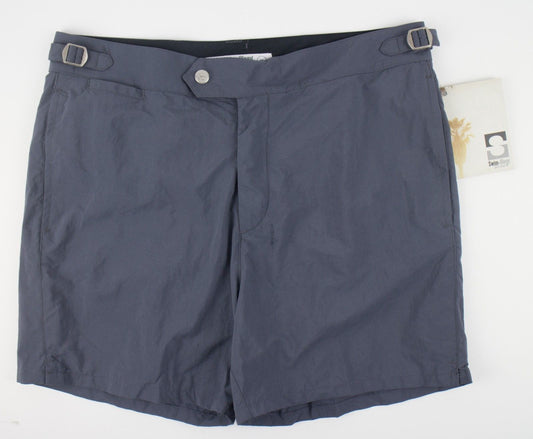 Swim-Ology Surf Swim Trunk Bathing Suit Board Shorts Pants - Smoked Gray