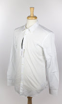 Men's White 100% Cotton Dress Shirt