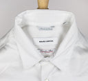 Men's White Woven 100% Cotton Dress Shirt