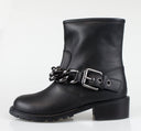 Blok Tubo Black Leather Boots