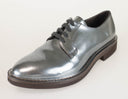 Woman's Gray Patent Leather Oxford