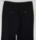 Women's Black Wool Blend Dress Pants