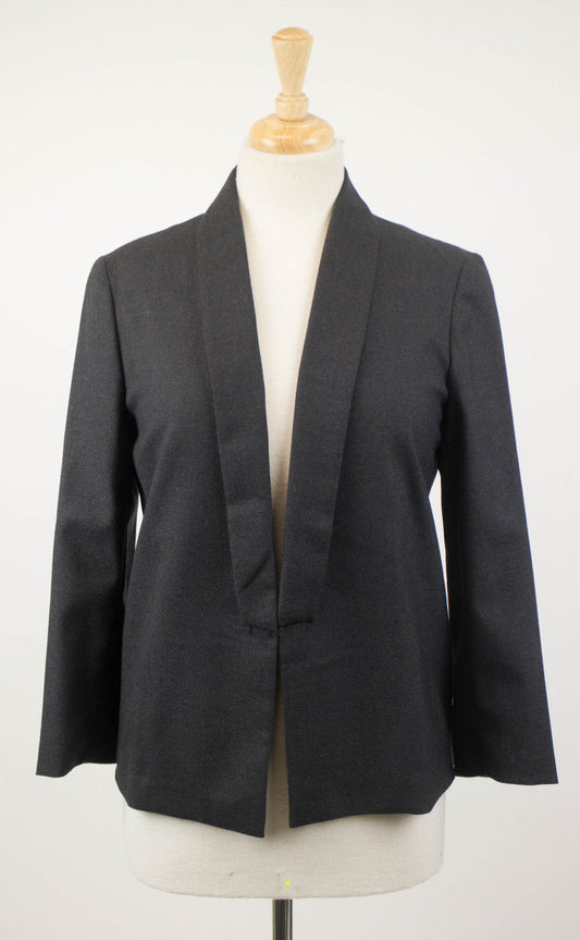 Woman's Charcoal Gray Wool Blazer