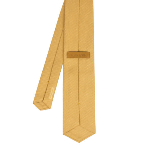 John Lobb Silk Herringbone Neck Tie - Ardilla Brown