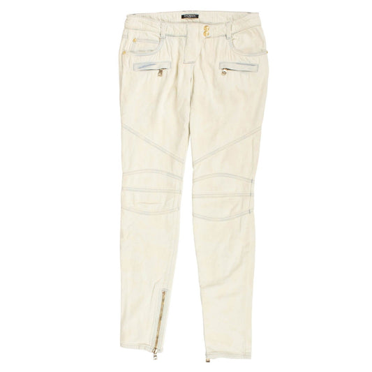 Light Blue Bleached Moto Jeans