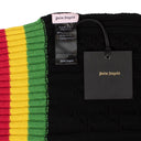 Black Cable Knit Tennis Scarf O/S