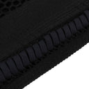 BLACK WOVEN NET DAY DRESS