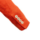 Orange Linen 3 Roll Two-Button Sport Coat