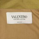 Khaki Green Flax Linen Blend Embroidered Coat