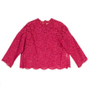 Pink Floral Lace Top