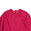 Pink Floral Lace Top