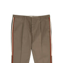 Tan Side Stripe Cotton Pants