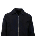Navy Blue Wool Camo Jacket