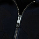 Navy Blue Wool Camo Jacket