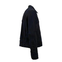 Navy Blue Wool Camo Jacket