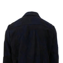 Navy Blue Wool Camo Jacket