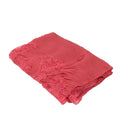 Pink Cashmere Floral Lace Detail Scarf O/S