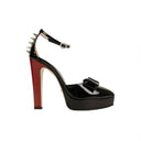 Black Patent Leather Sadie Spiked Pumps 10 US 40 EU