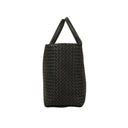 Black Leather 'Cabat' Shopper Bag