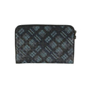 Blue Leather Urbandoc In Tartan Dots Document Case