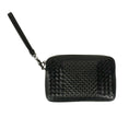 Blue Leather Karung Shiny Grid Document Case