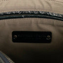 Blue Leather Karung Shiny Grid Document Case