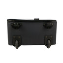 Blue Rubberized Canvas 'Marco Polo' Suitcase Luggage