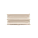 White Canvas Pink Floral Printed Bamboo Top Handle Shoulder Bag