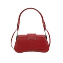 Red 'Sidonie' Calf Leather Small Shoulder Bag