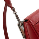 Red 'Sidonie' Calf Leather Small Shoulder Bag