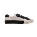 White Leather 'Cassetta Wheel' Sneakers