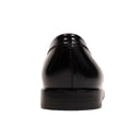 LEATHER LOGO BLACK LOAFERS