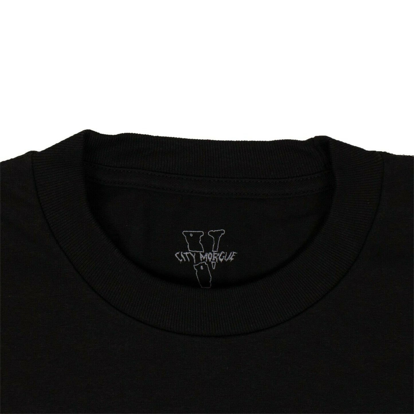 COTTON 'DOGS' SHORT SLEEVE BLACK T-SHIRT