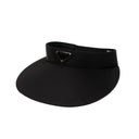 Black Nylon Logo Plaque Visor Hat