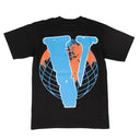 X JUICE WORLD COTTON 'WORLD 999' SHORT SLEEVE BLACK T-SHIRT