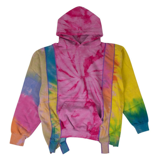 Pink Tie Dye Cotton Hoodie