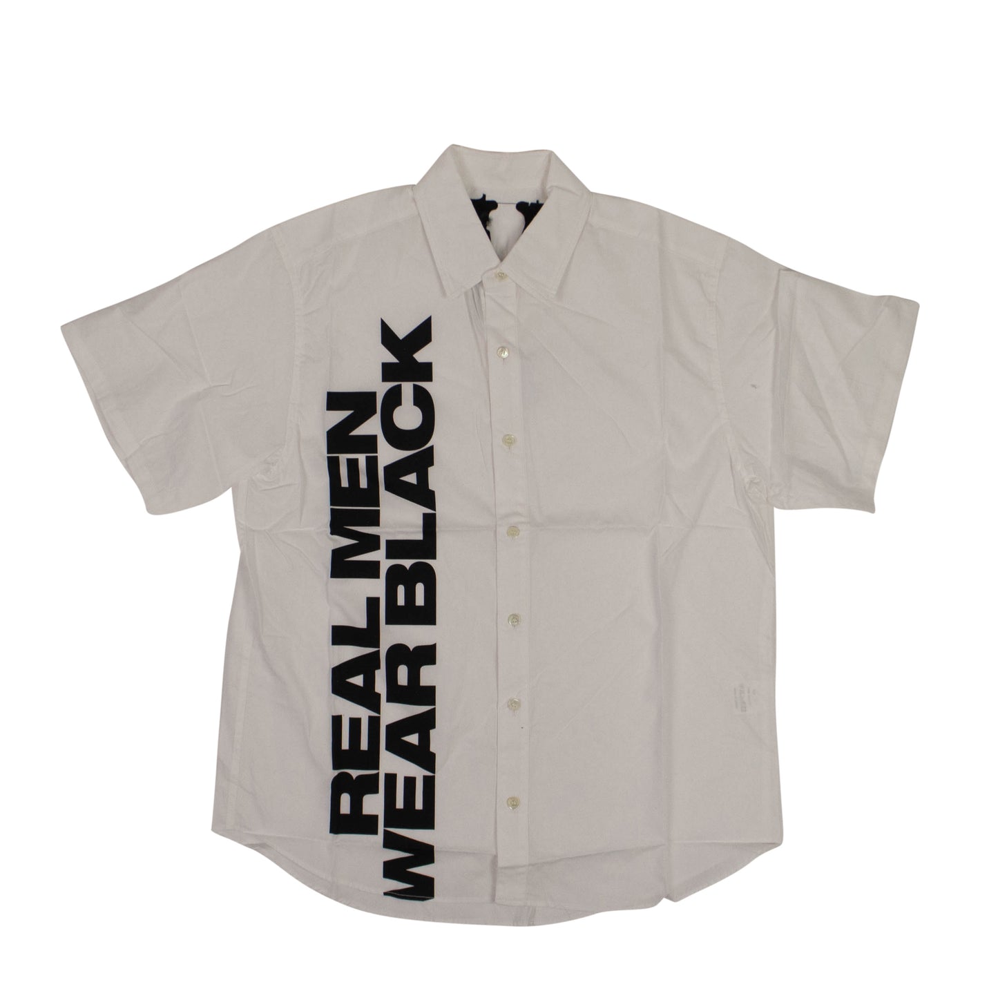 Vlone Real Men Button-Down Shirts - White