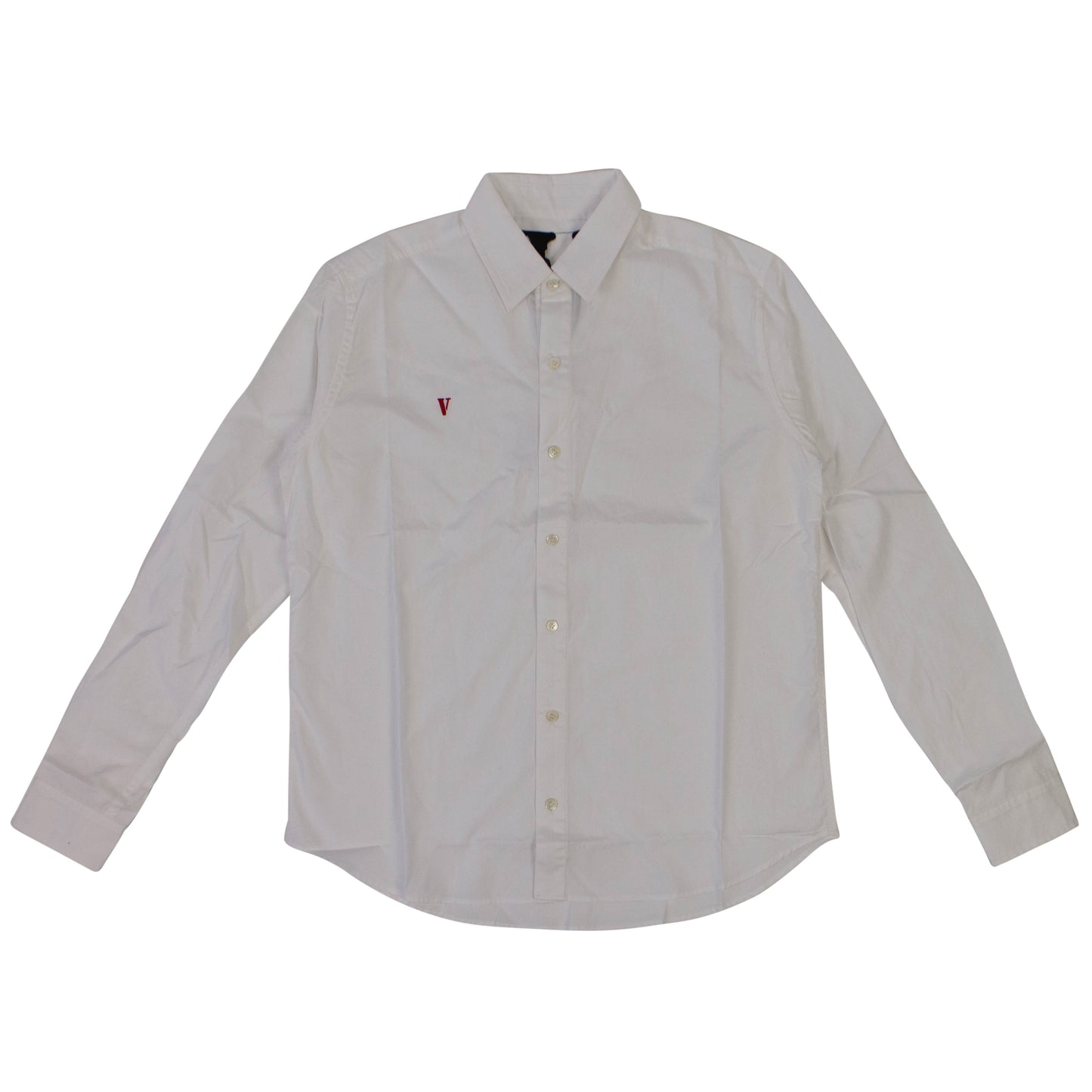 Vlone Button-Up Shirt - White/Red