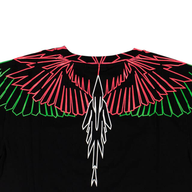 Marcelo Burlon 'Fluo Geom Wings' T-Shirt - Black