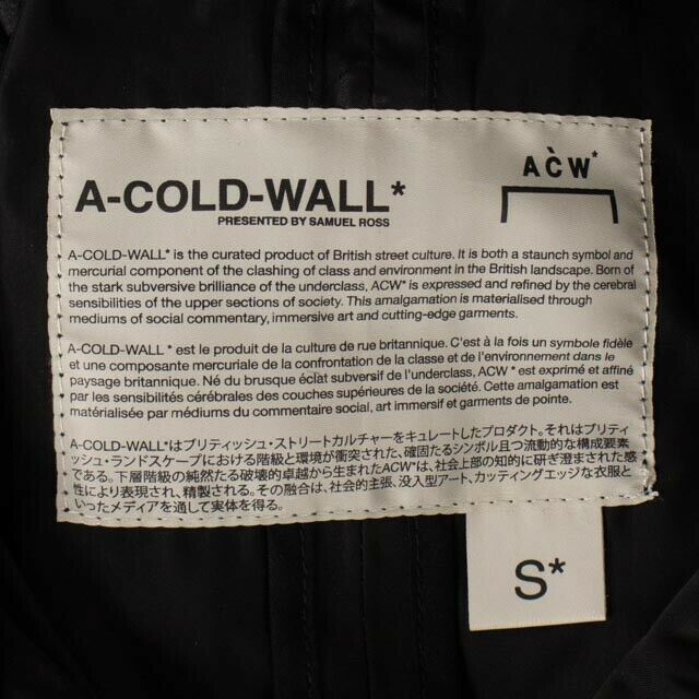 A.C.W Asymmetric Drawstring Jacket - Black