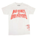 X Nav White Bad Habits Short Sleeve T-Shirt