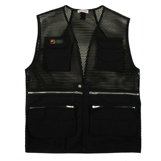 Black Mesh Multi Pocket Vest