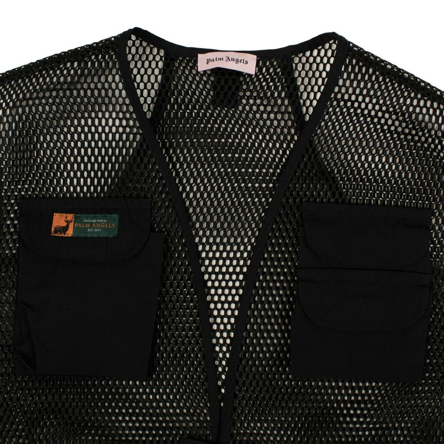 Black Mesh Multi Pocket Vest