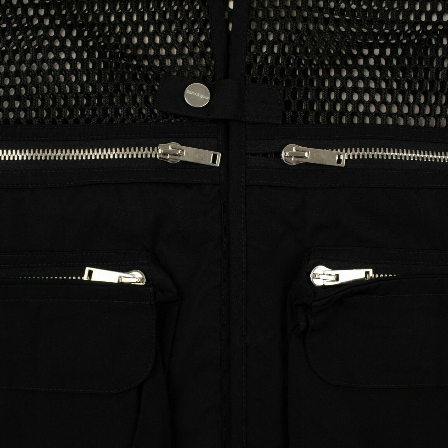 Black Mesh Multi Pocket Vest