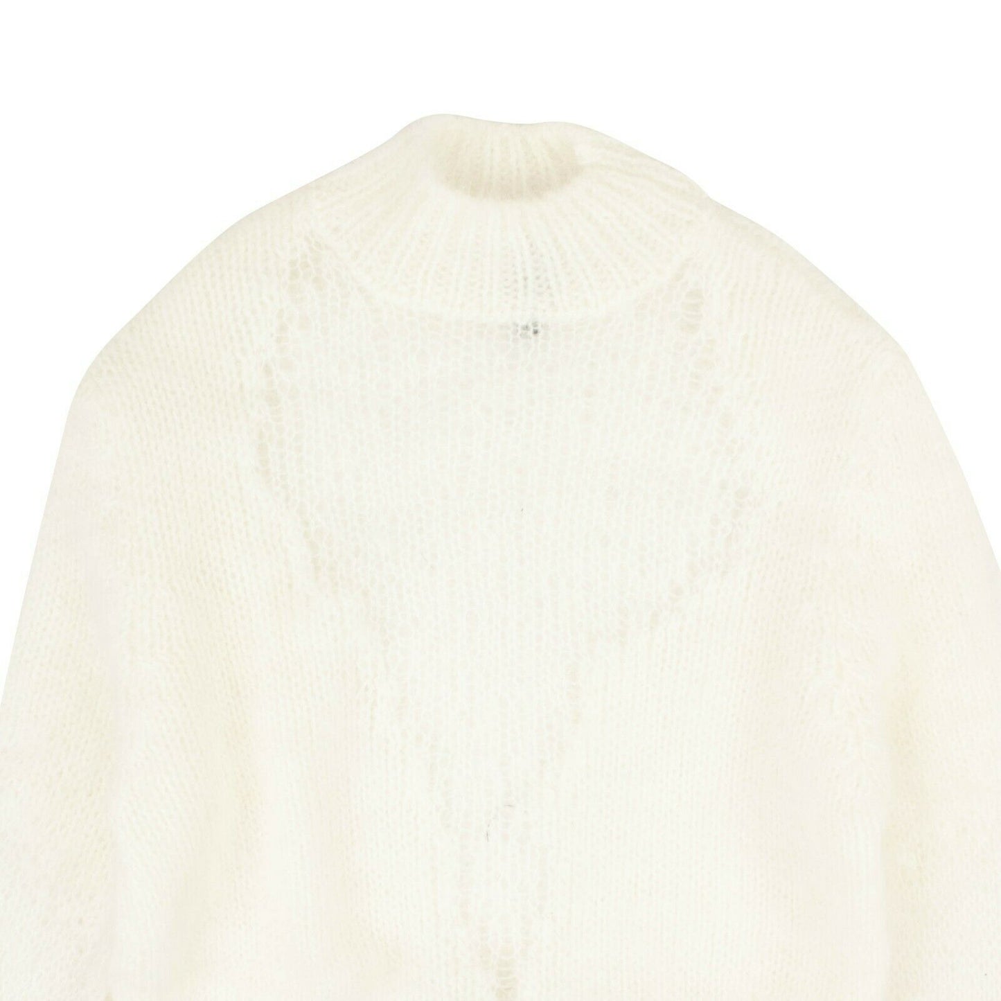 Unravel Project Alpaca Slim Fit Sweater - Whie