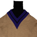 Tan College Turtleneck Sweater