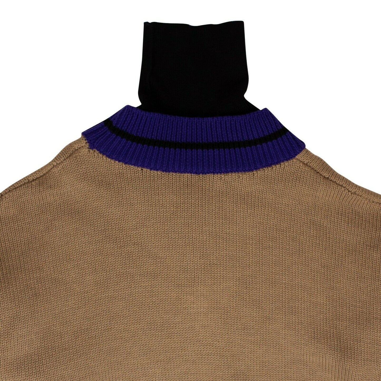 Tan College Turtleneck Sweater